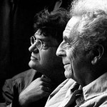 Antonioni e Wenders fotografati durante le riprese di "Al di la delle nuvole"