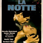 Manifesto originale italiano del film "La Notte"