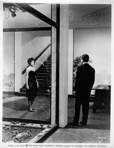 Monica Vitti with Marcello Mastroianni in La notte directed by Michelangelo Antonioni, 1961