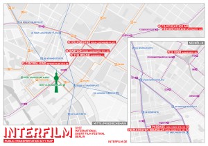 interfilm City Map - Stroll around Berlin - from cinema to cinema