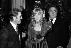 Monica con Federico Fellini